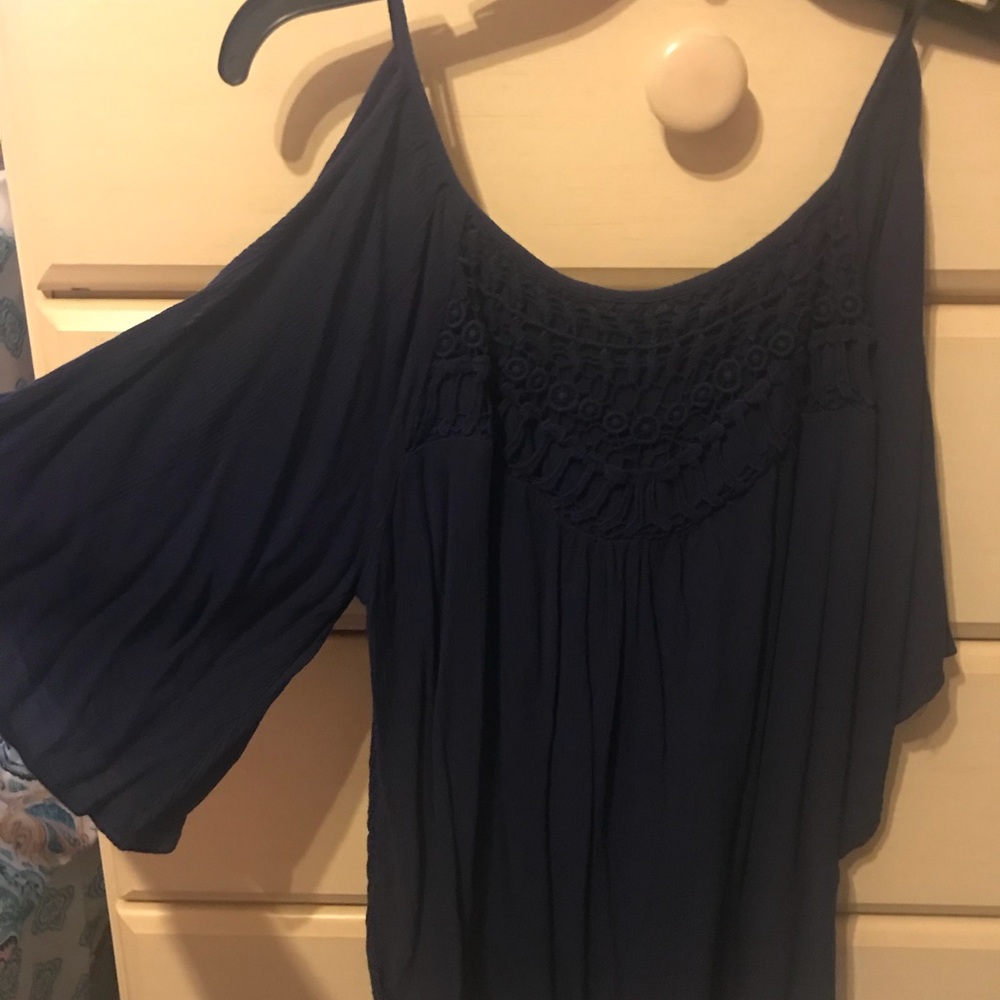 Navy blouse